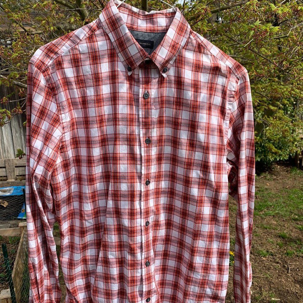 Banana Republic Plaid Dress Shirt